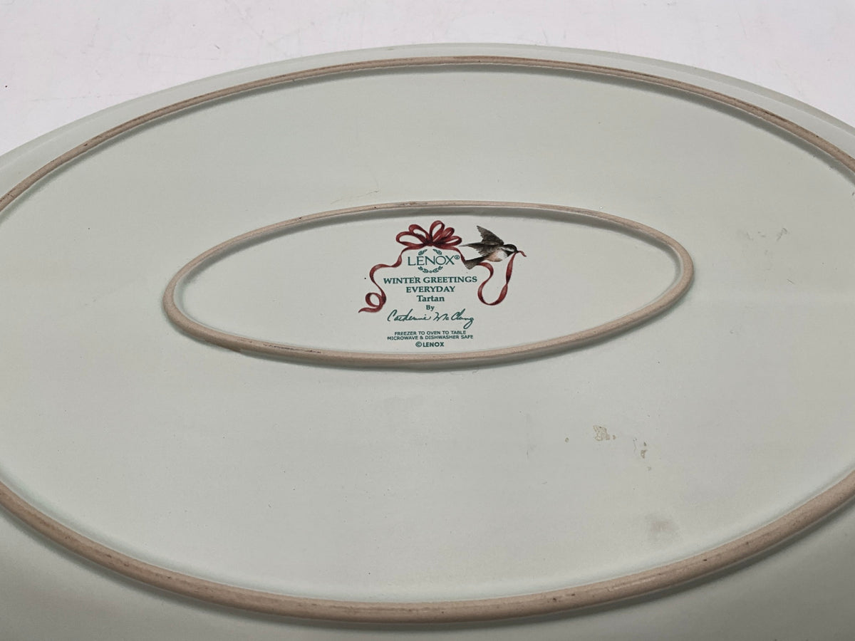 Lenox Winter Greeting Oval Tray