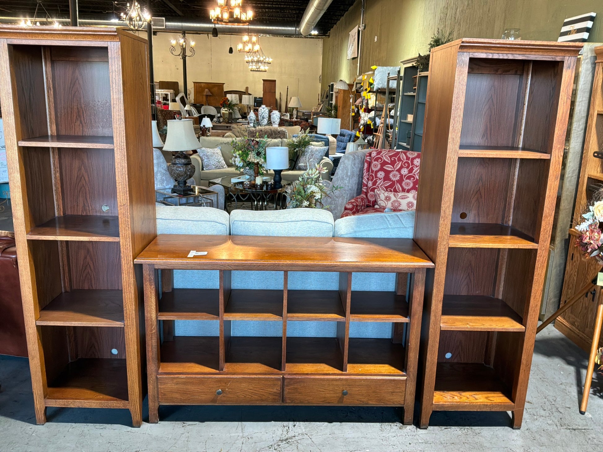 Large Wood Entertainment Center