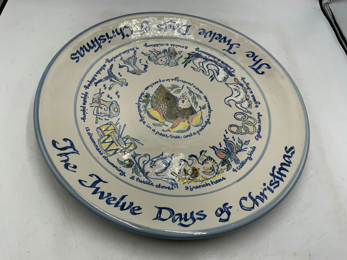Louisville Pottery 12 Day of Christmas Platter