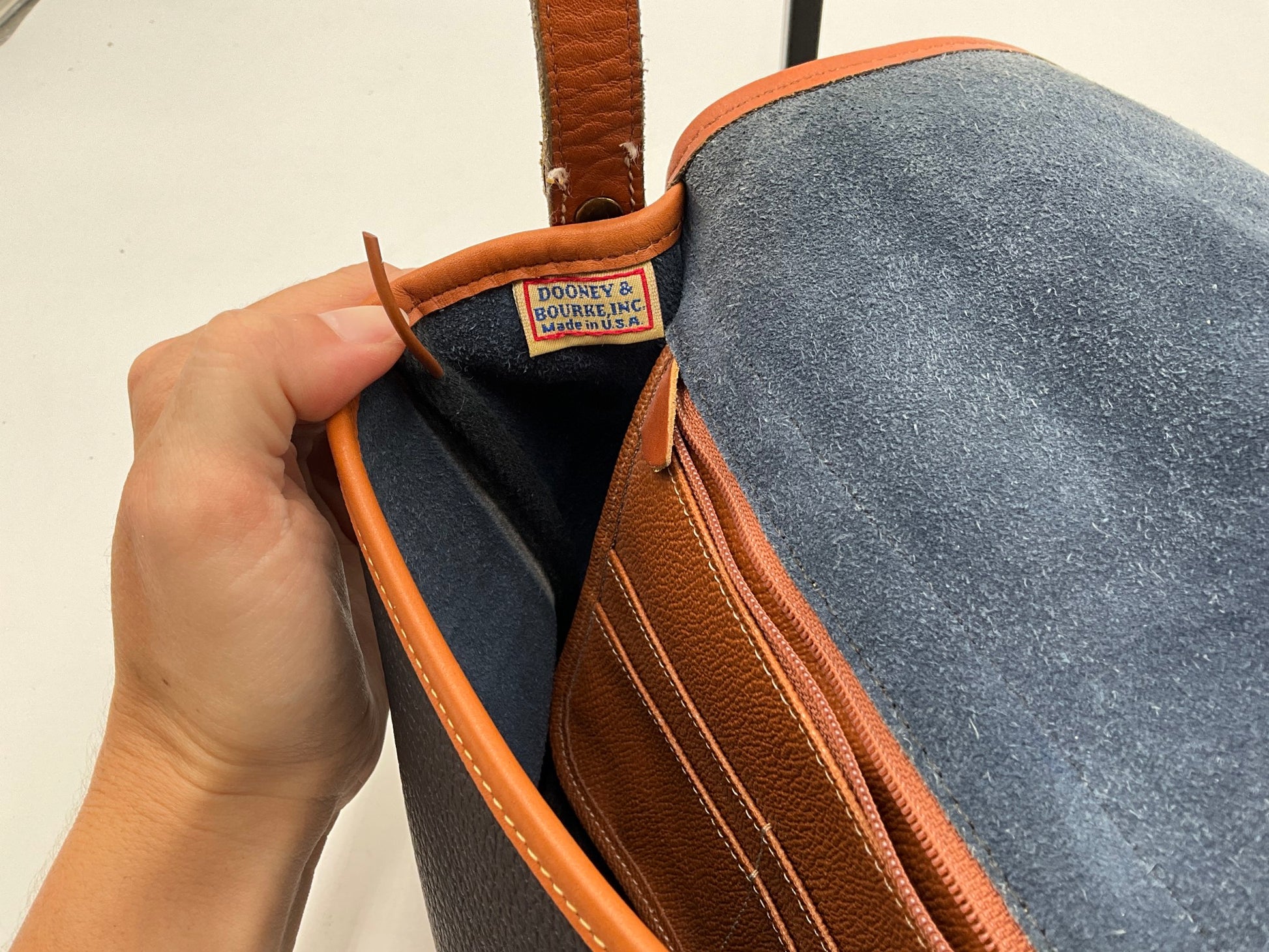 Blue & Brown Dooney & Bourke Handbag