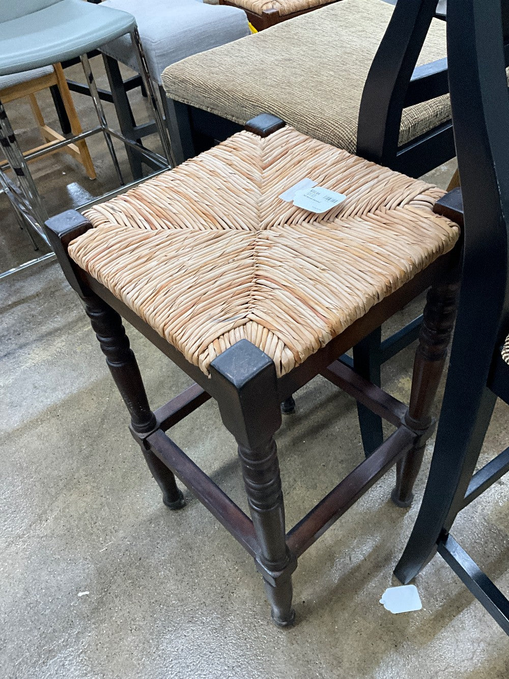 Tall Woven Barstool