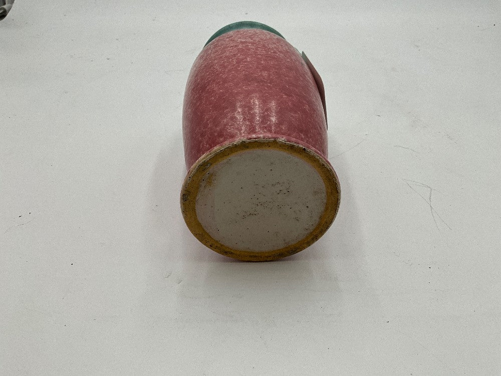 Pink & Blue Roseville Tourmaline Pottery Vase