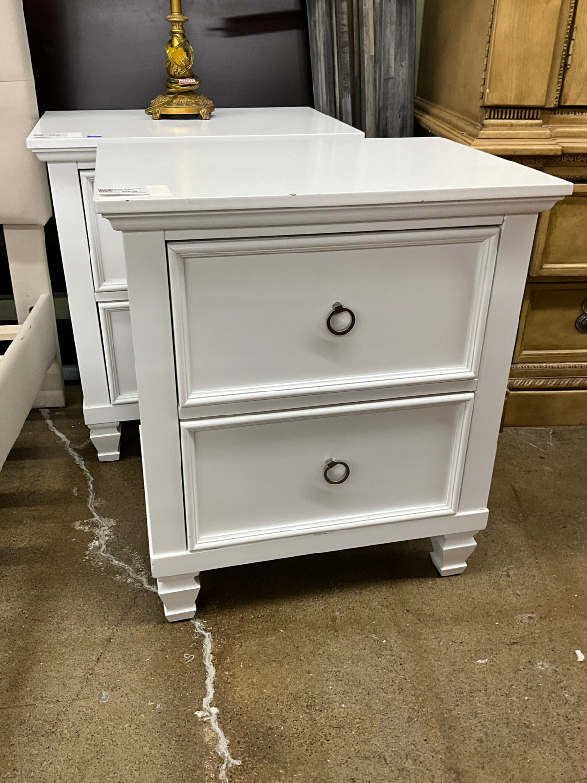 White Nightstand - Some Marks 