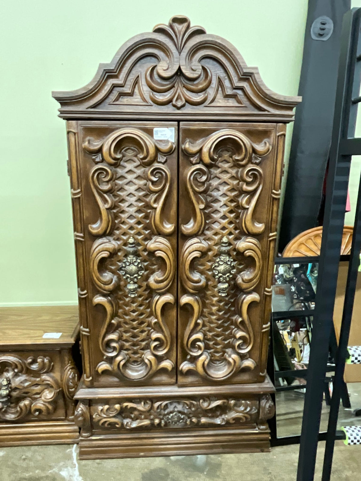 Ornate Singer Armoire