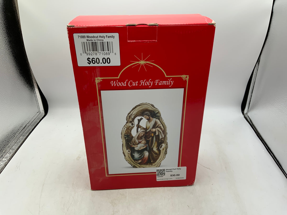 Wood Cut Holy Family