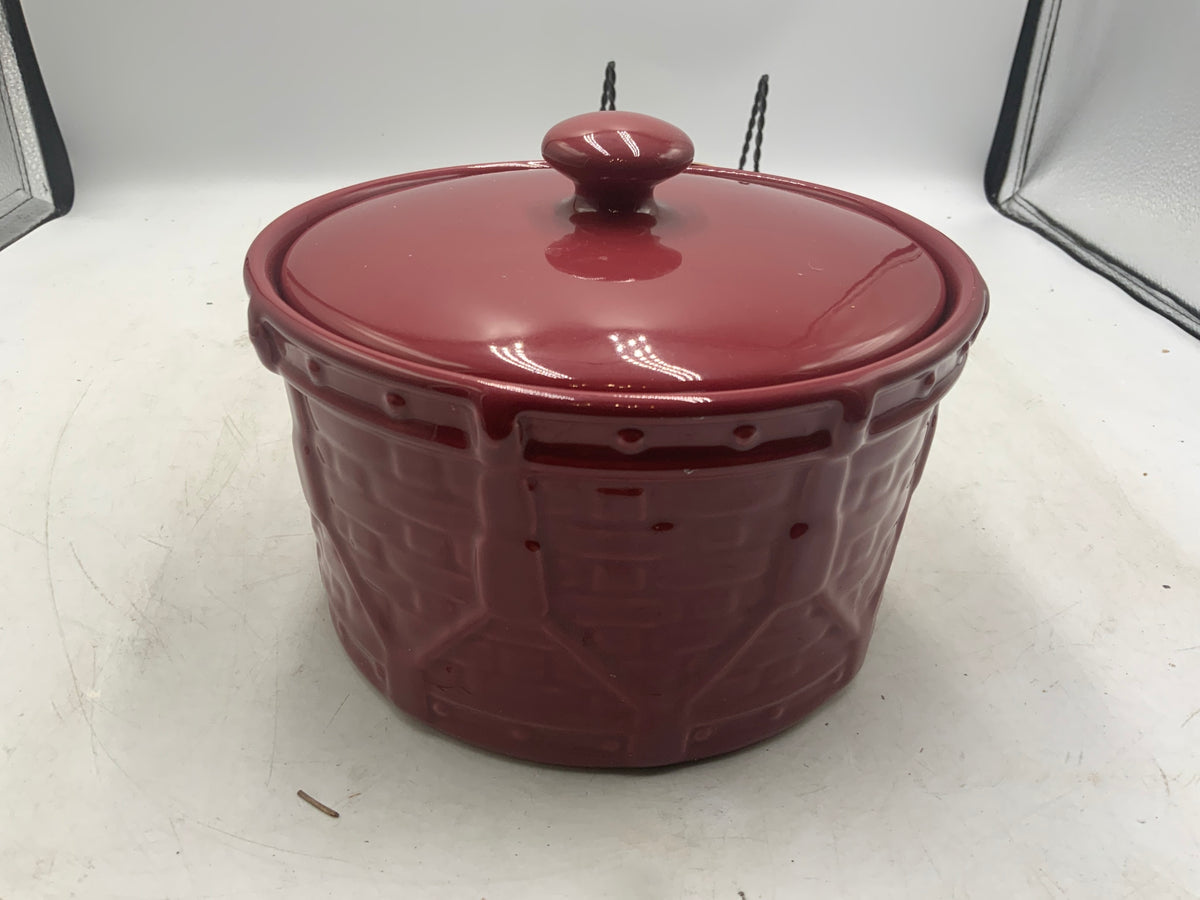 Longaberger Drum Bowl with Lid