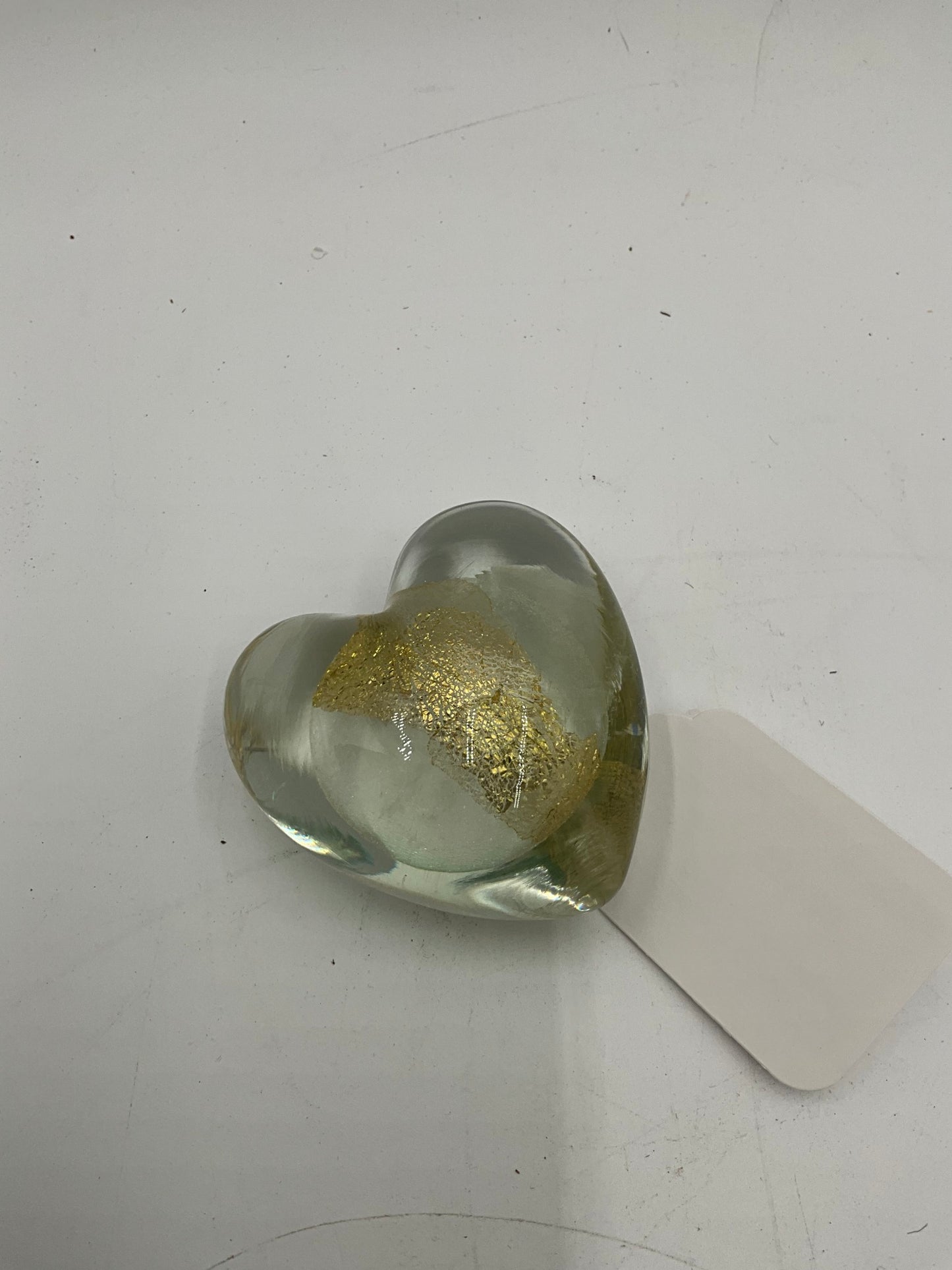 Eickholt Glass Heart Paperweight