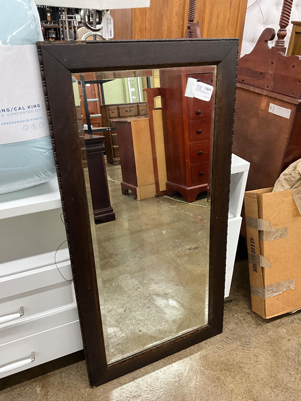 Wooden Rectangular Mirror