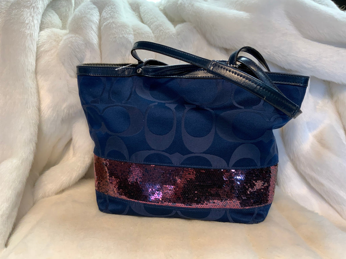 Coach Blue Handbag