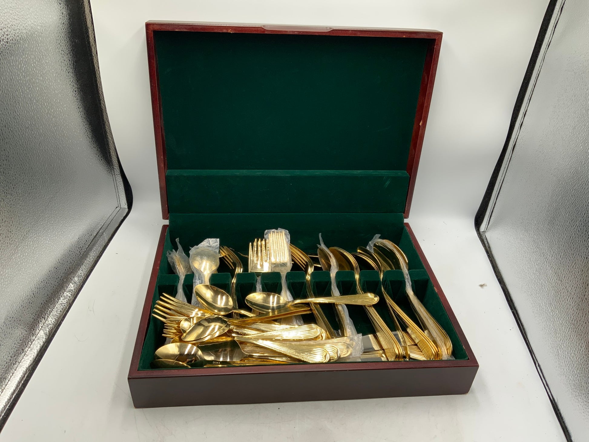 Gold Flatware in Box