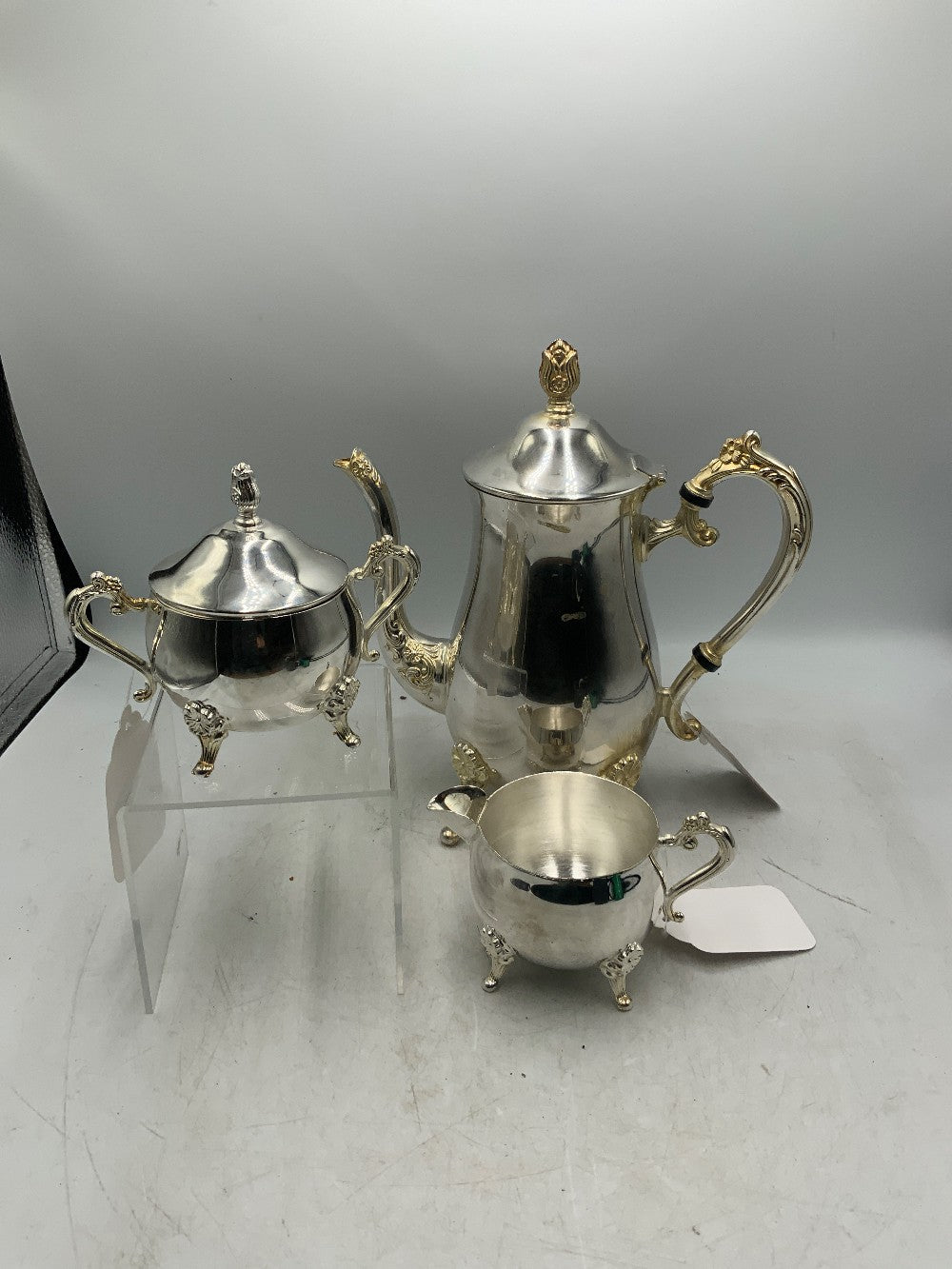 Silver Tea with Cream and Sugar