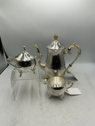 Silver Tea with Cream and Sugar
