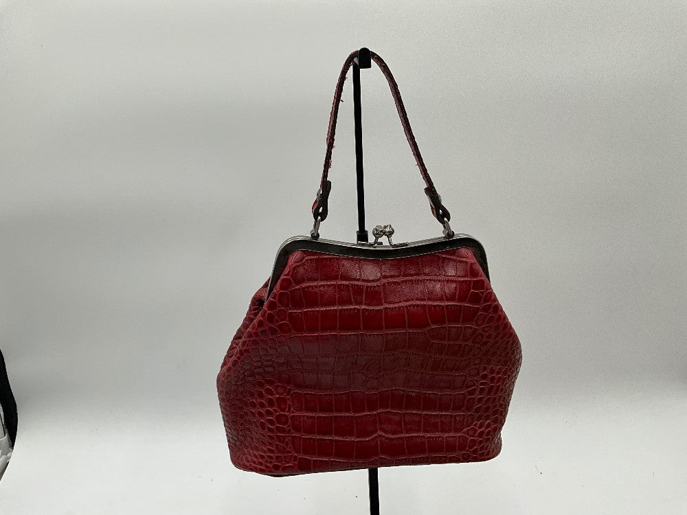 Patricia Nash Laurena Red Croc. Embossed Bag