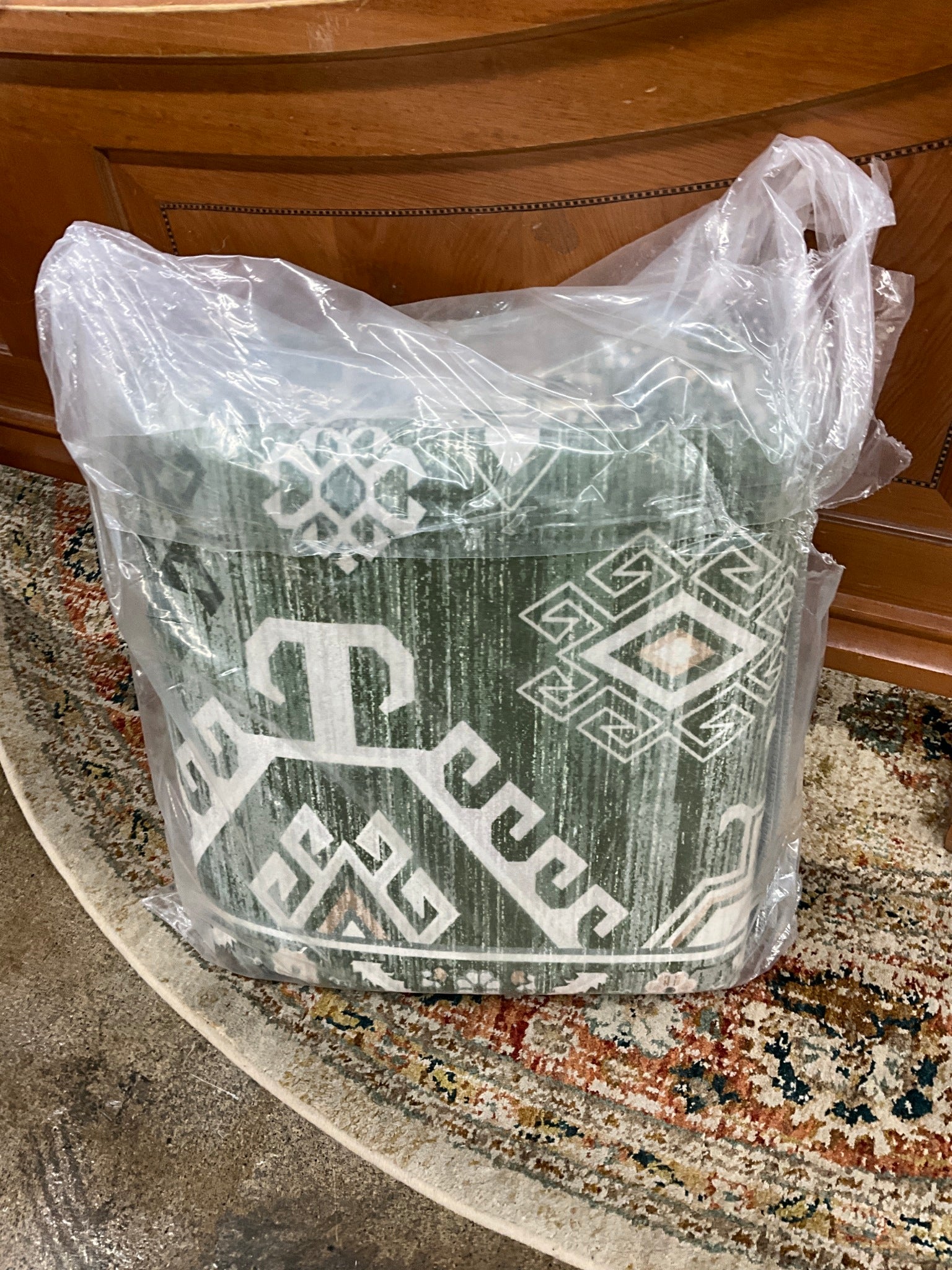 10 x 13 Washable Green Area Rug