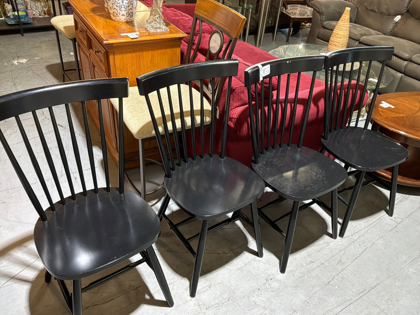 Black Chairs Set of 4