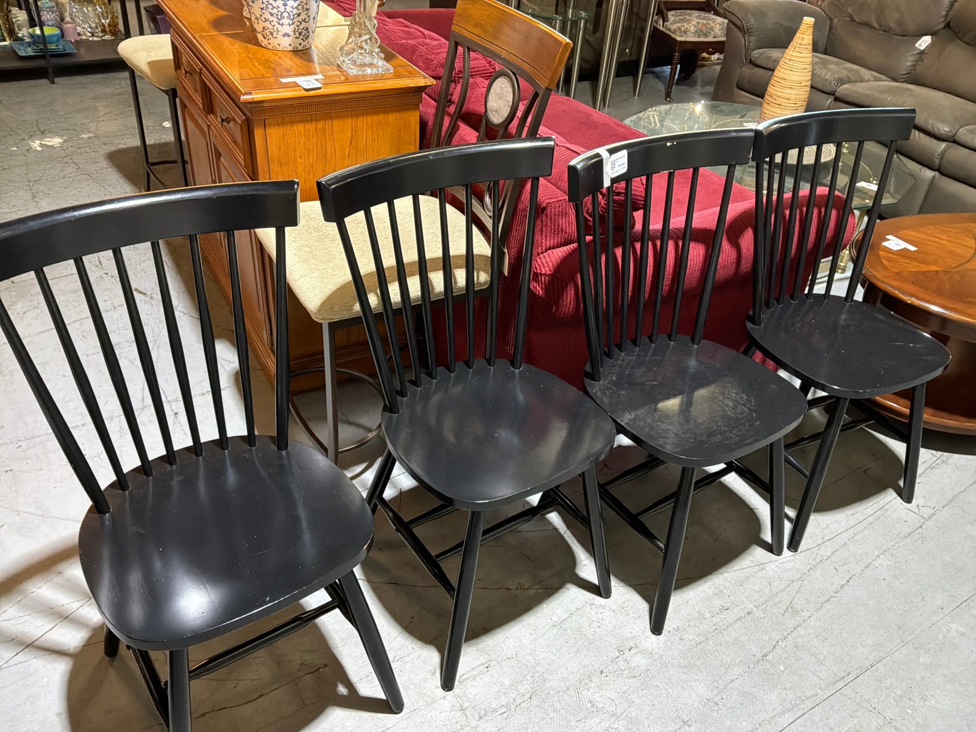 Black Chairs Set of 4