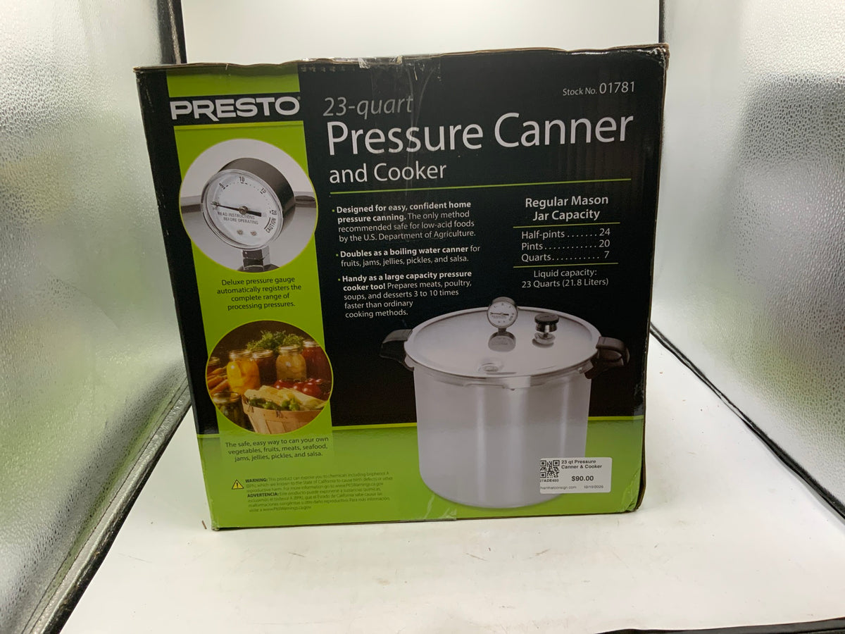 23 qt Pressure Canner & Cooker