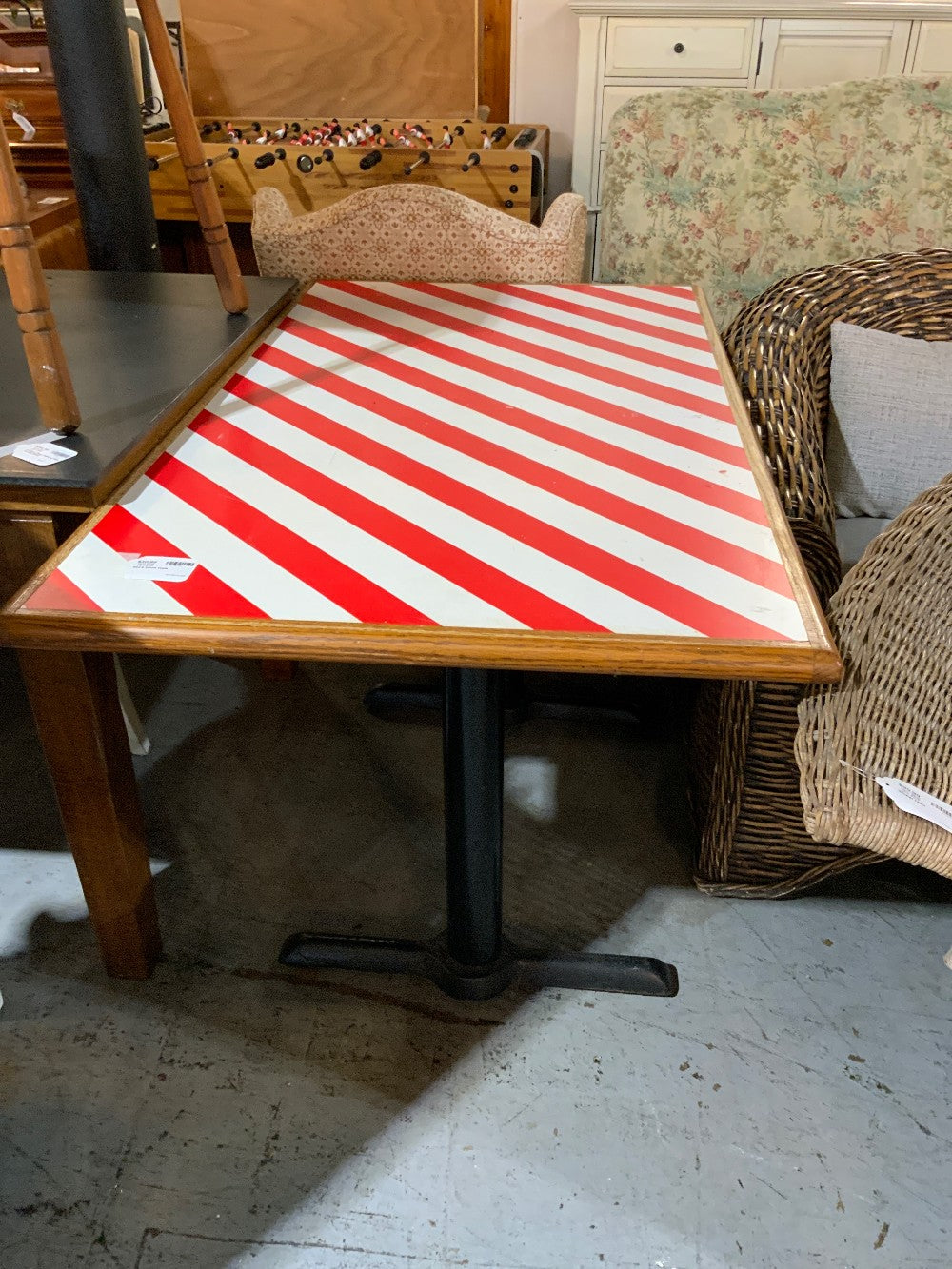 Red & White Table