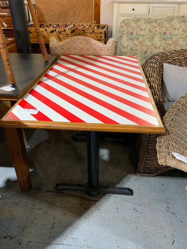 Red & White Table