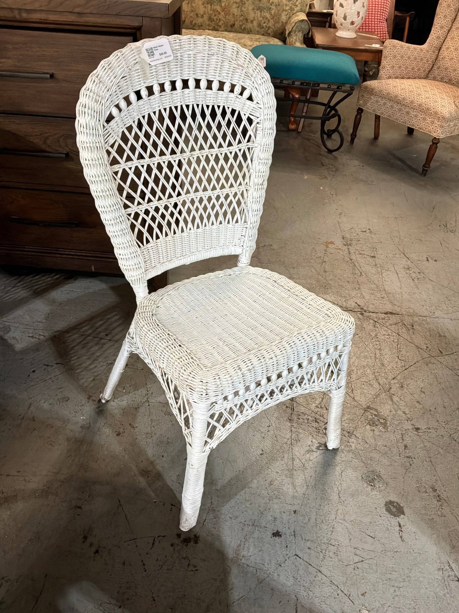 White Wicker Chair