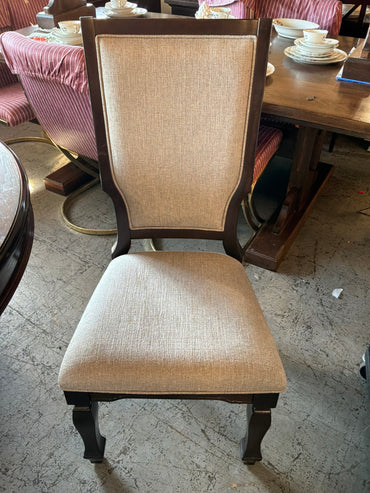 Dark Wood Dining Table w/ 4 Chairs