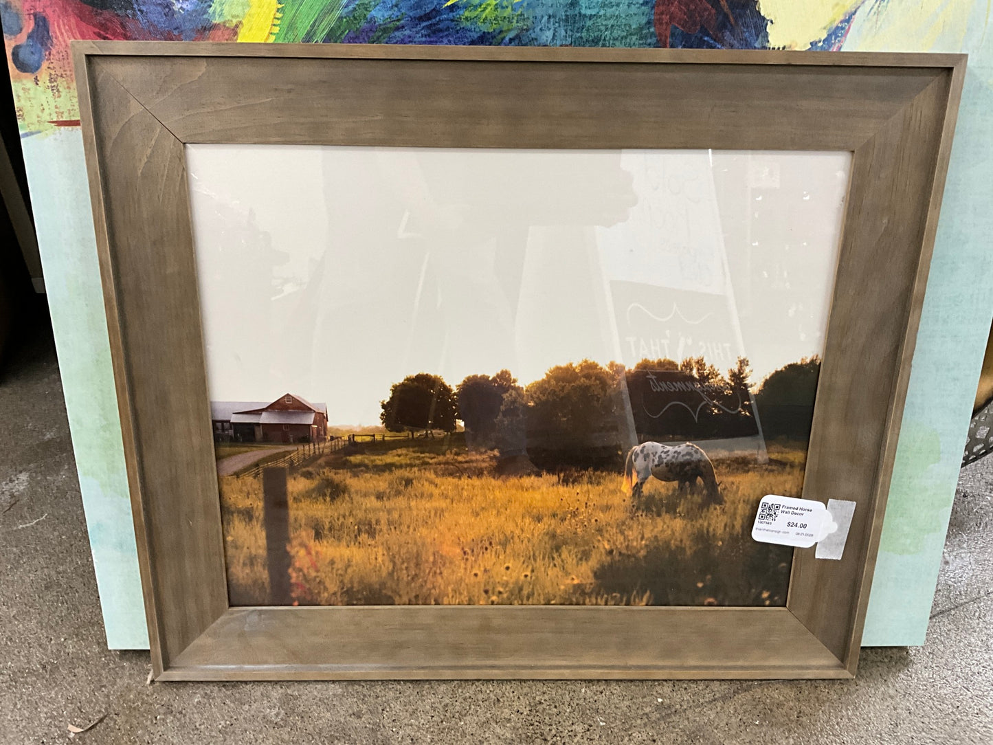 Framed Horse Wall Decor