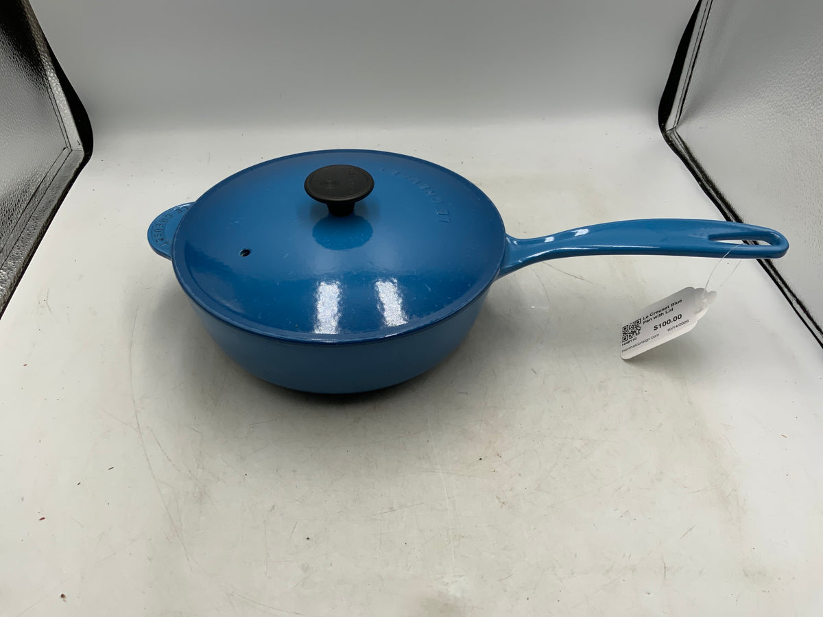 Le Creuset Blue Pan with Lid