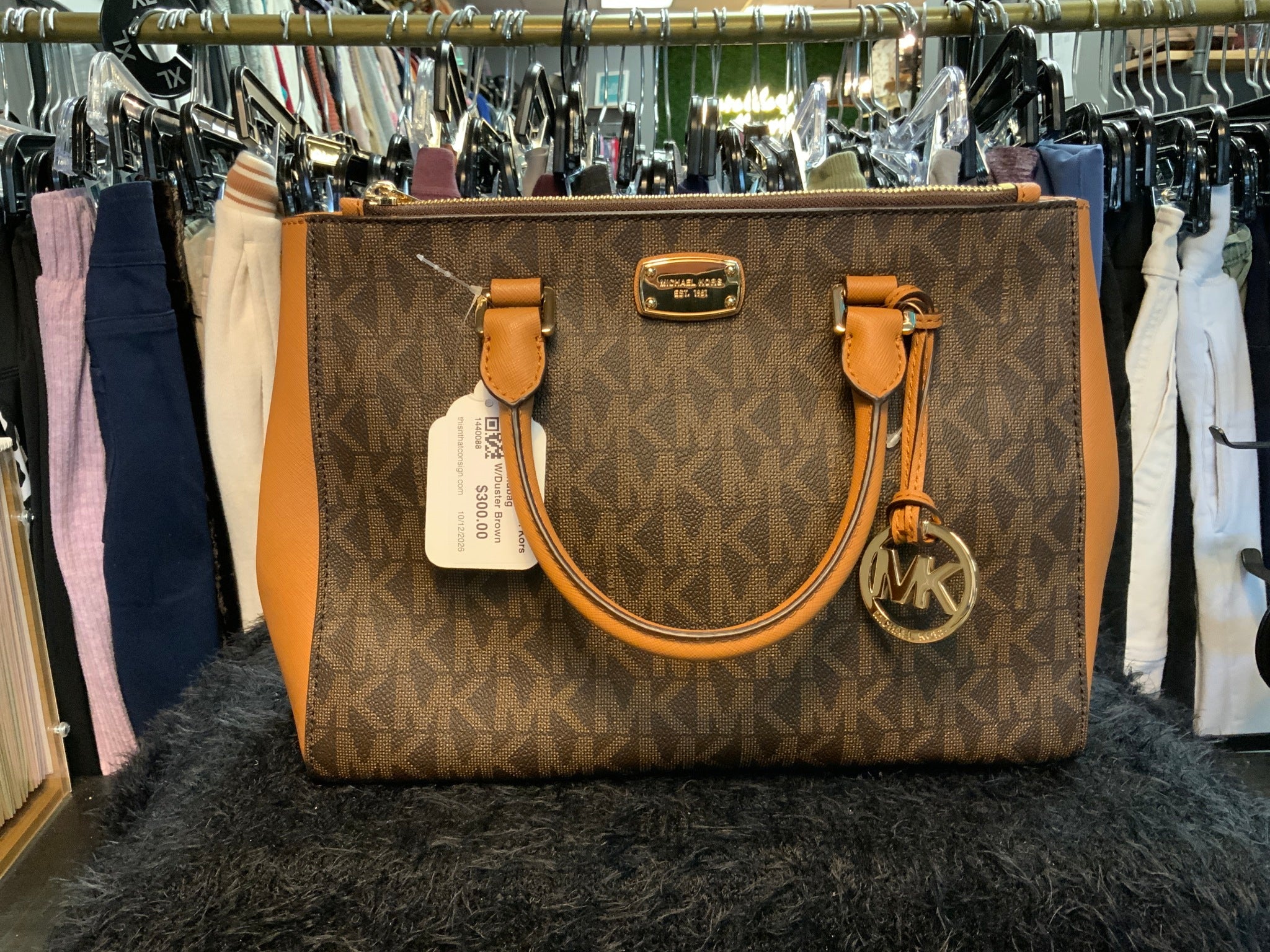 NWT Michael Kors Handbag W/Duster Brown