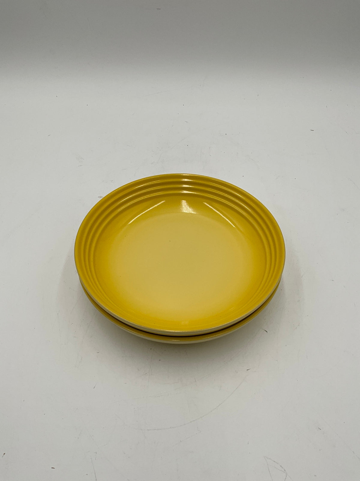 LeCreuset Yellow 2pc Plate Set