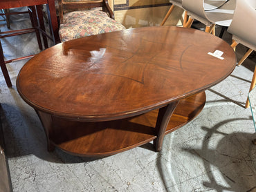 Ashley Oval Wood Coffee Table
