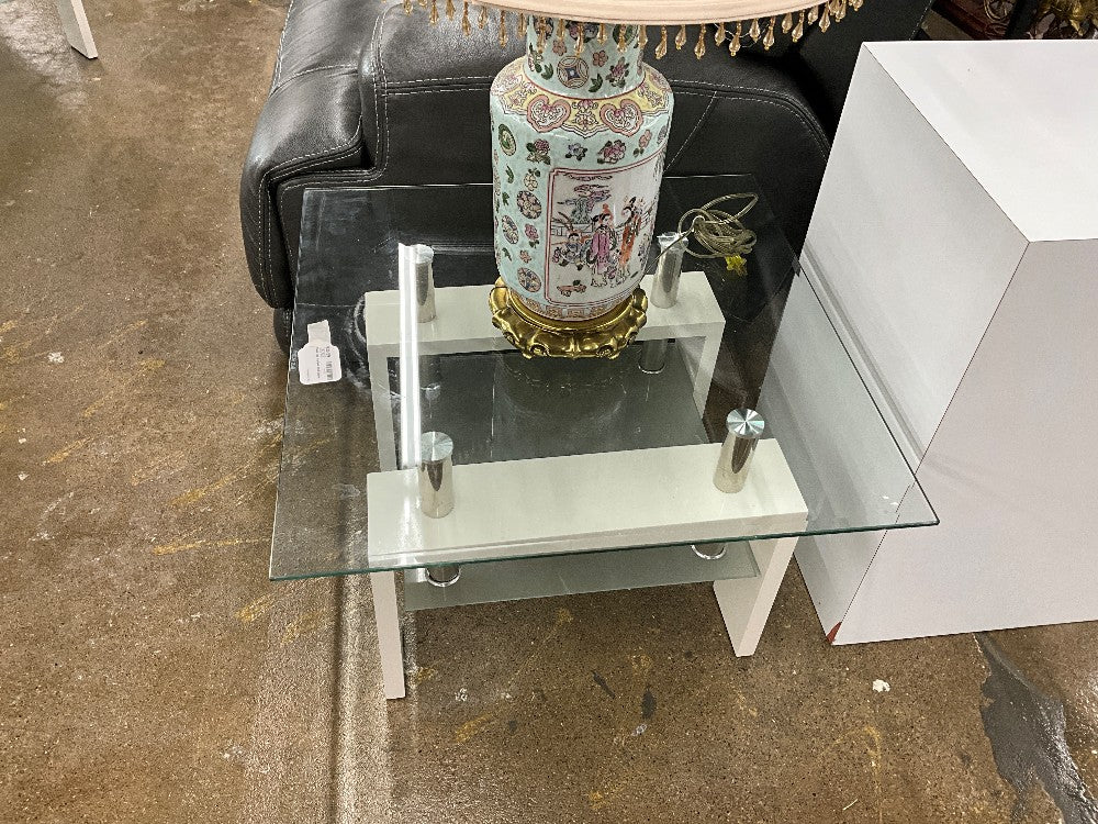 Glass Top Modern End table