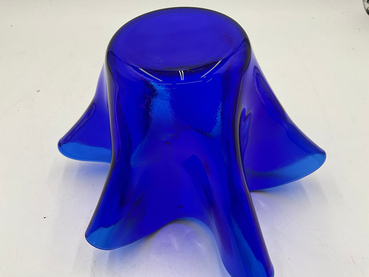 Blue Ruffle Bowl