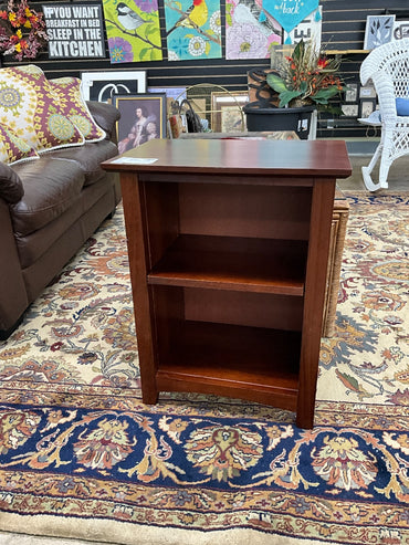 Wood End Table w/ 1 Shelf