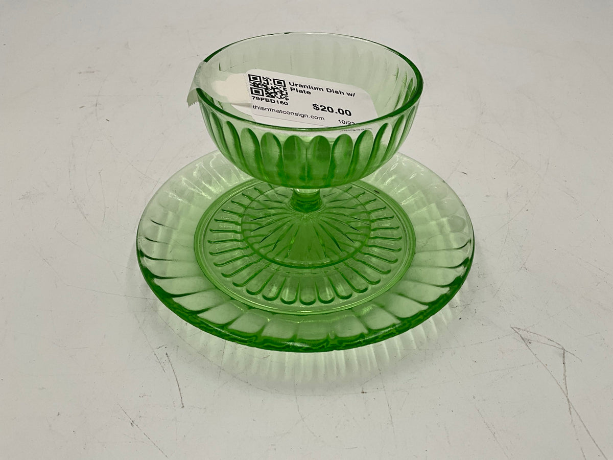Uranium Dish w/ Plate