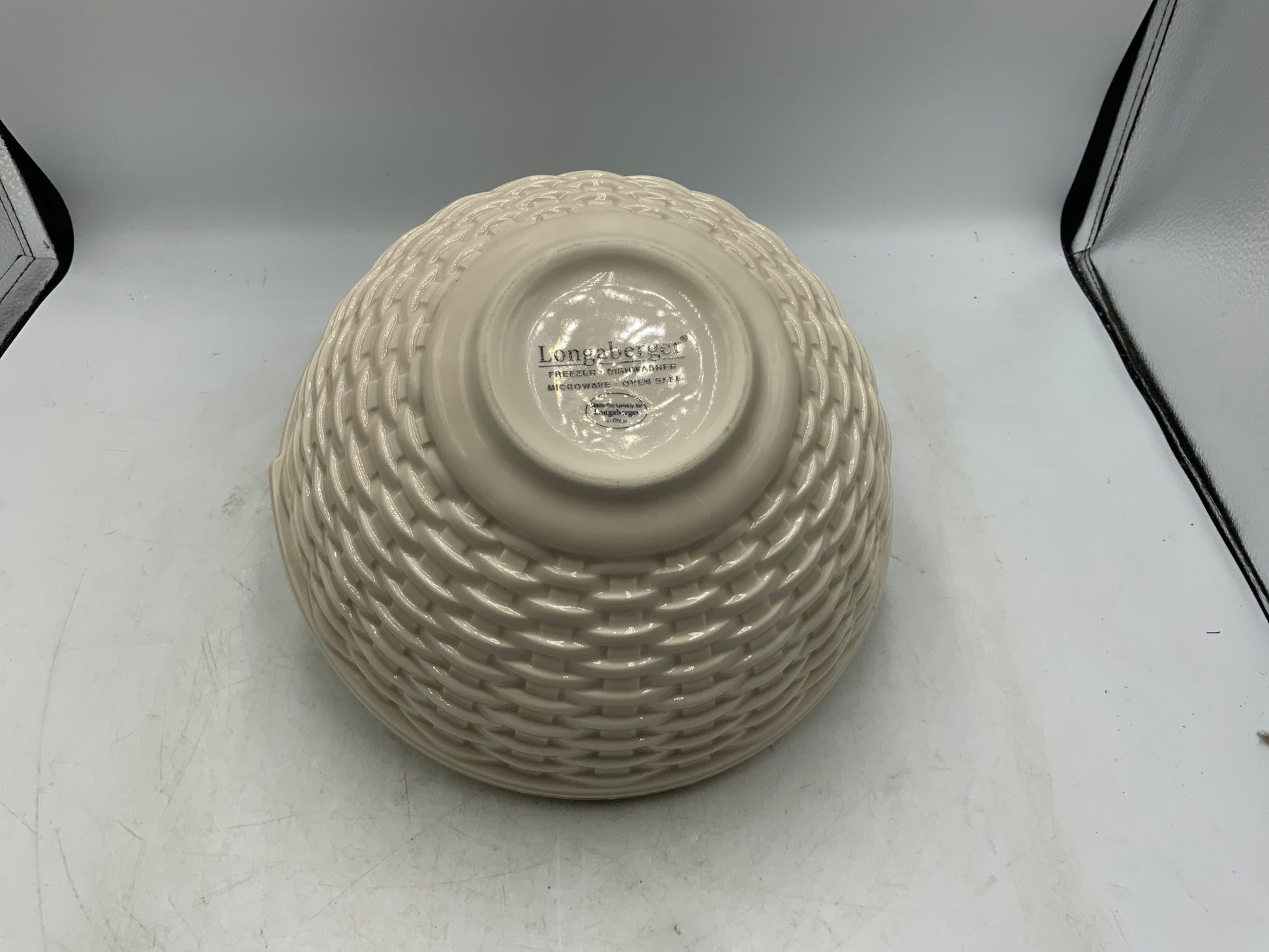 Longaberger Pottery Woven Reflections Mixing Bowl