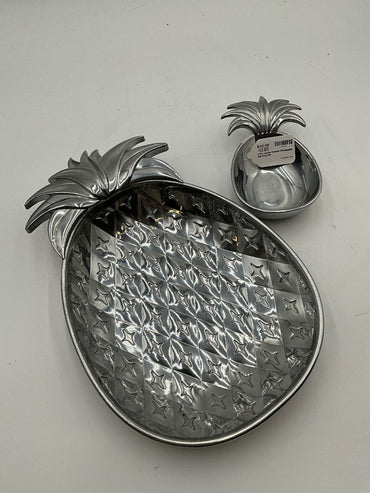 2 Pc. Lenox Pewter Pineapple Serving Set