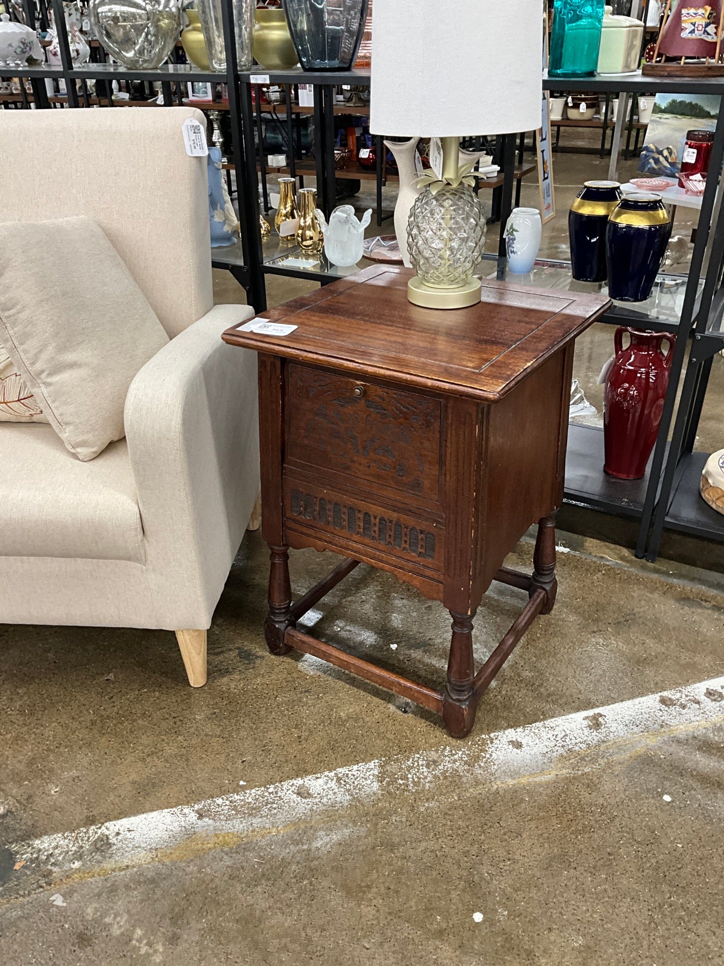 Wood Side Table