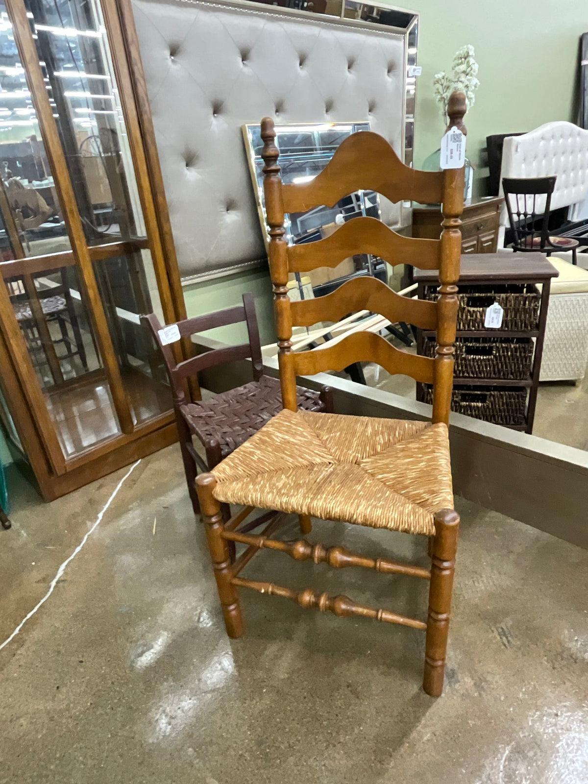 Chair w/ Woven Bottom
