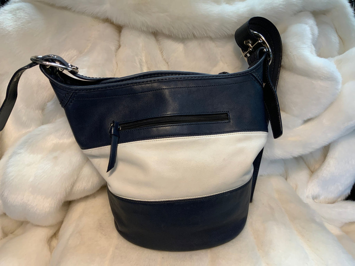 Coach Navy Bucket Bag