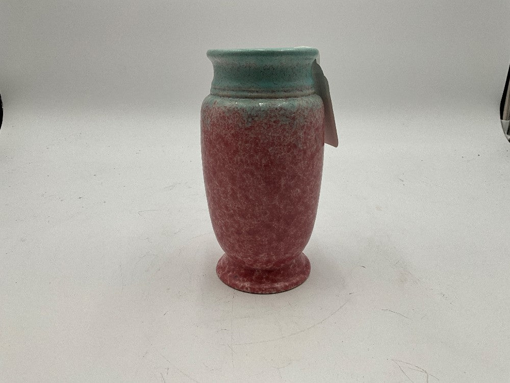 Pink & Blue Roseville Tourmaline Pottery Vase