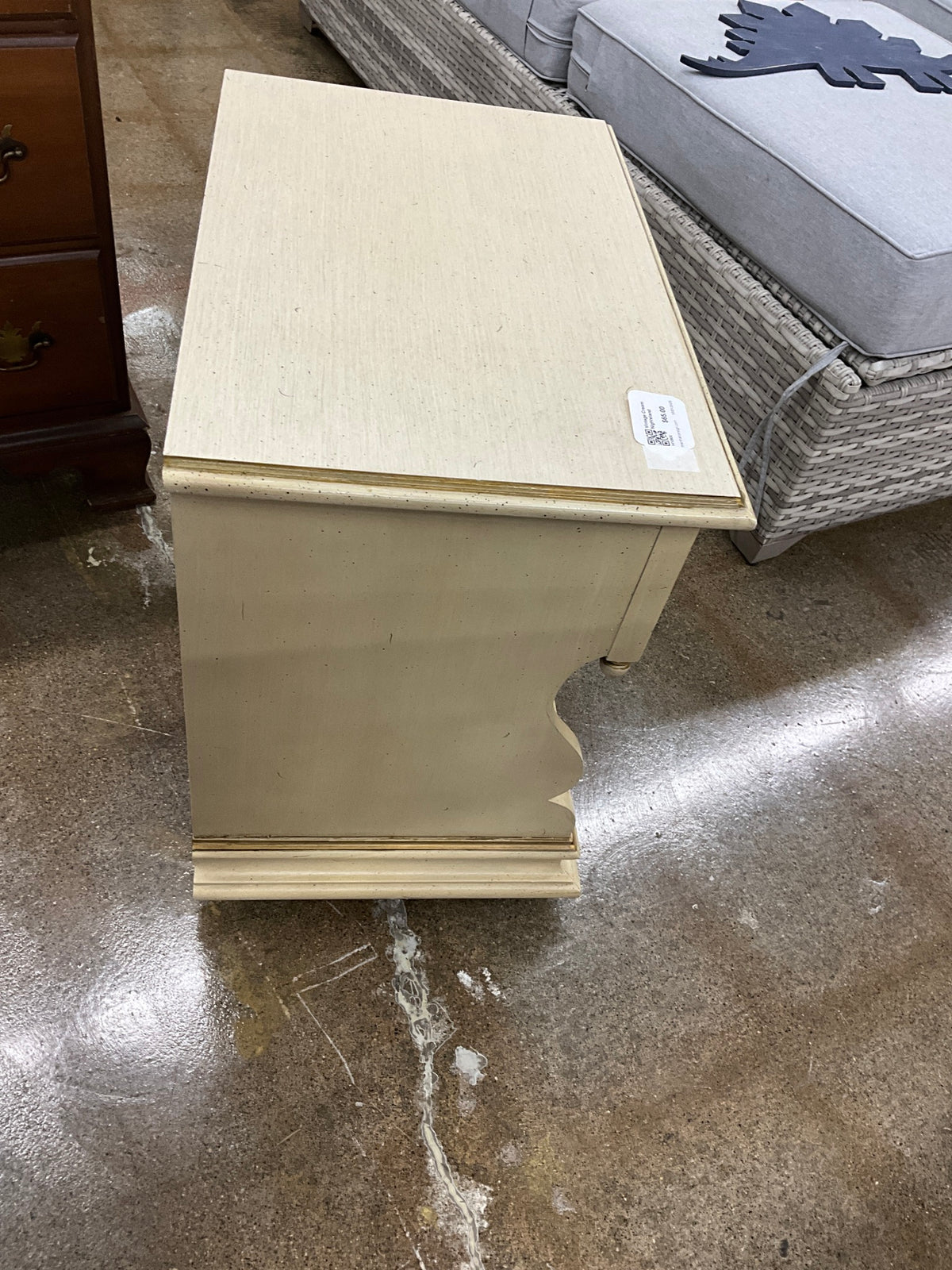 Vintage Cream Nightstand
