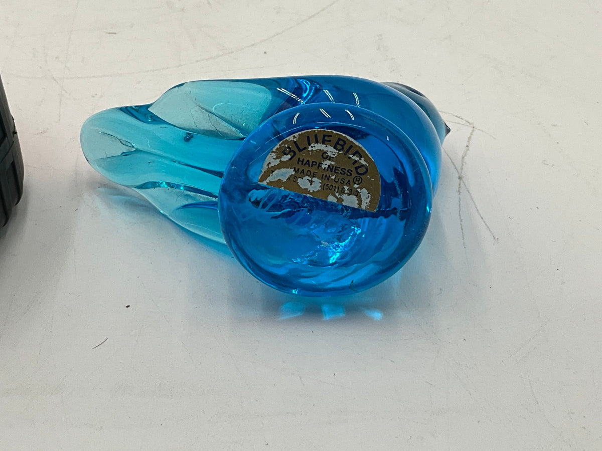 Vtg Blue Bird of Happiness Signed Leo W.