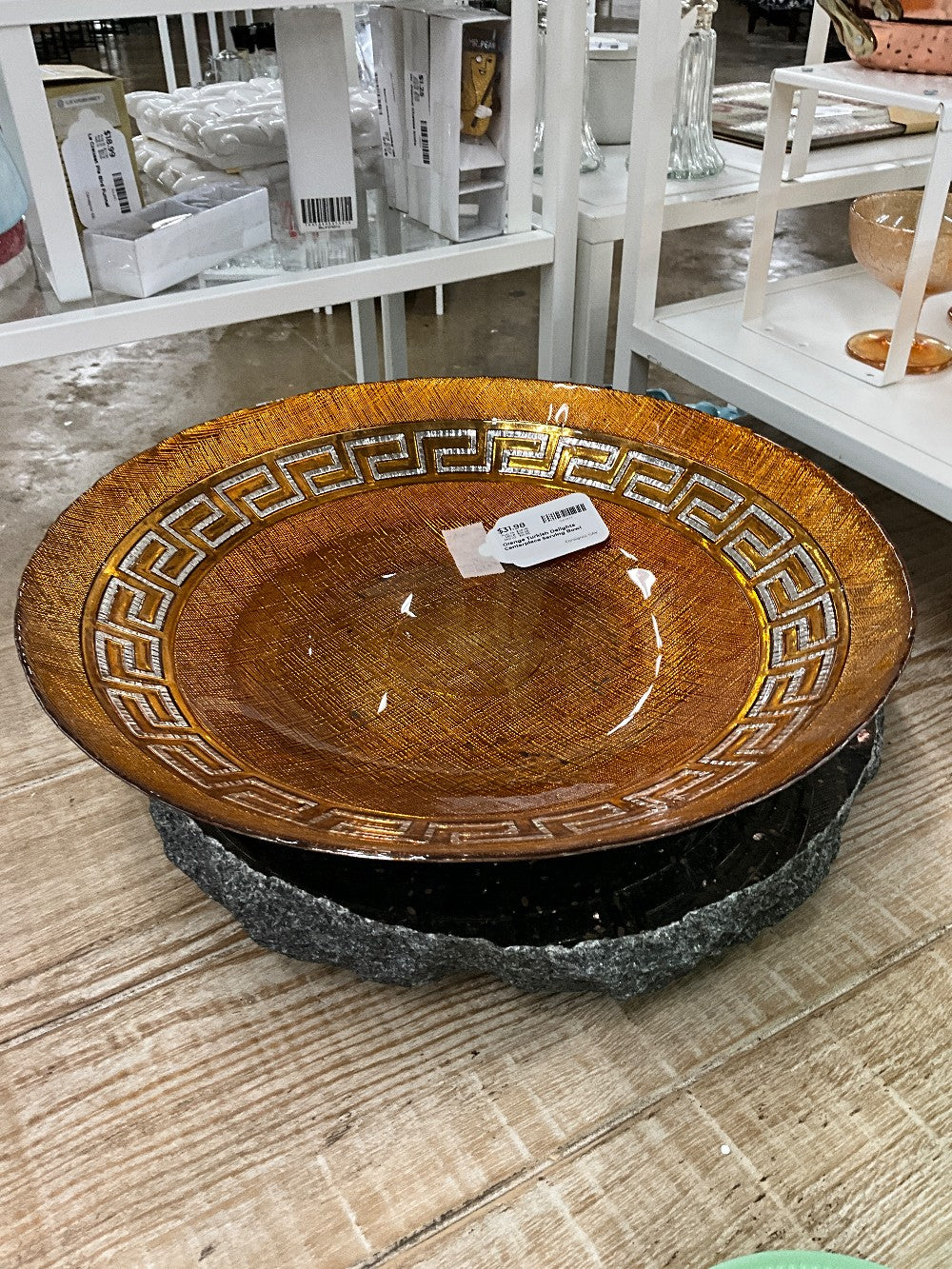 Orange Turkish Delights Centerpiece Serving Bowl