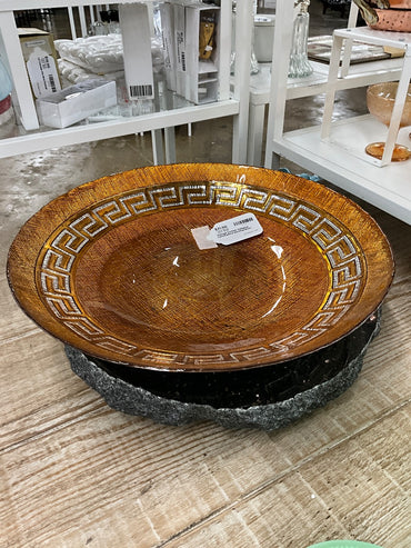 Orange Turkish Delights Centerpiece Serving Bowl