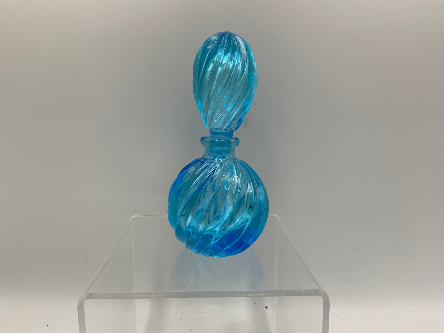Blue Glass Perfume Bottle
