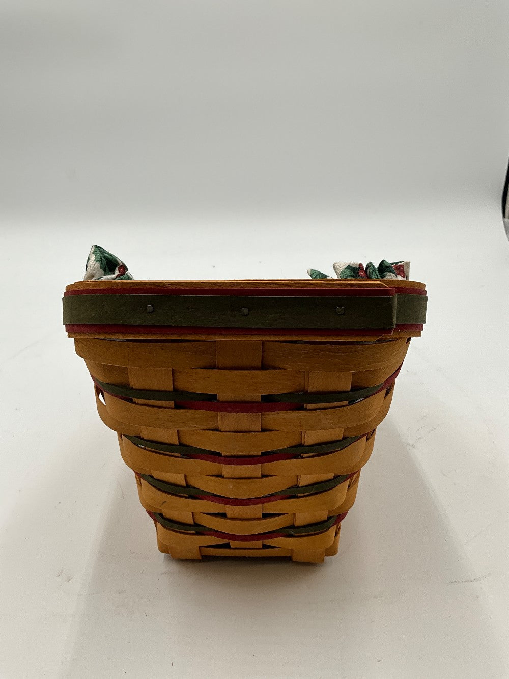 Longaberger Lg. Holiday Sleigh W/ Rails Basket