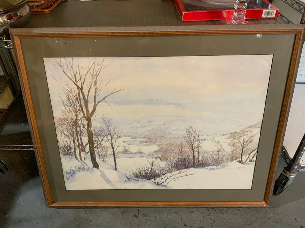Large Winter Framed Art