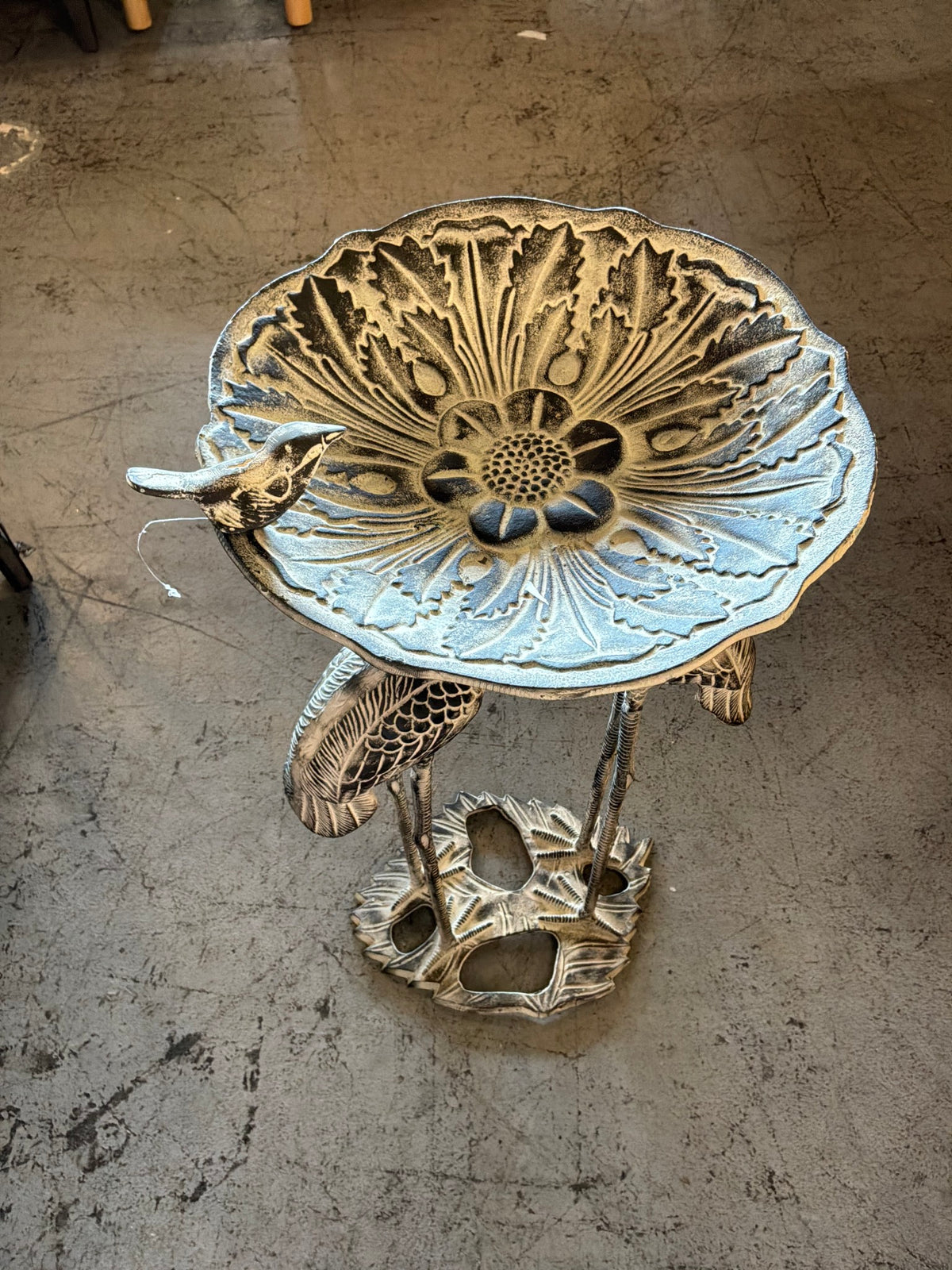 Metal Bird Bath
