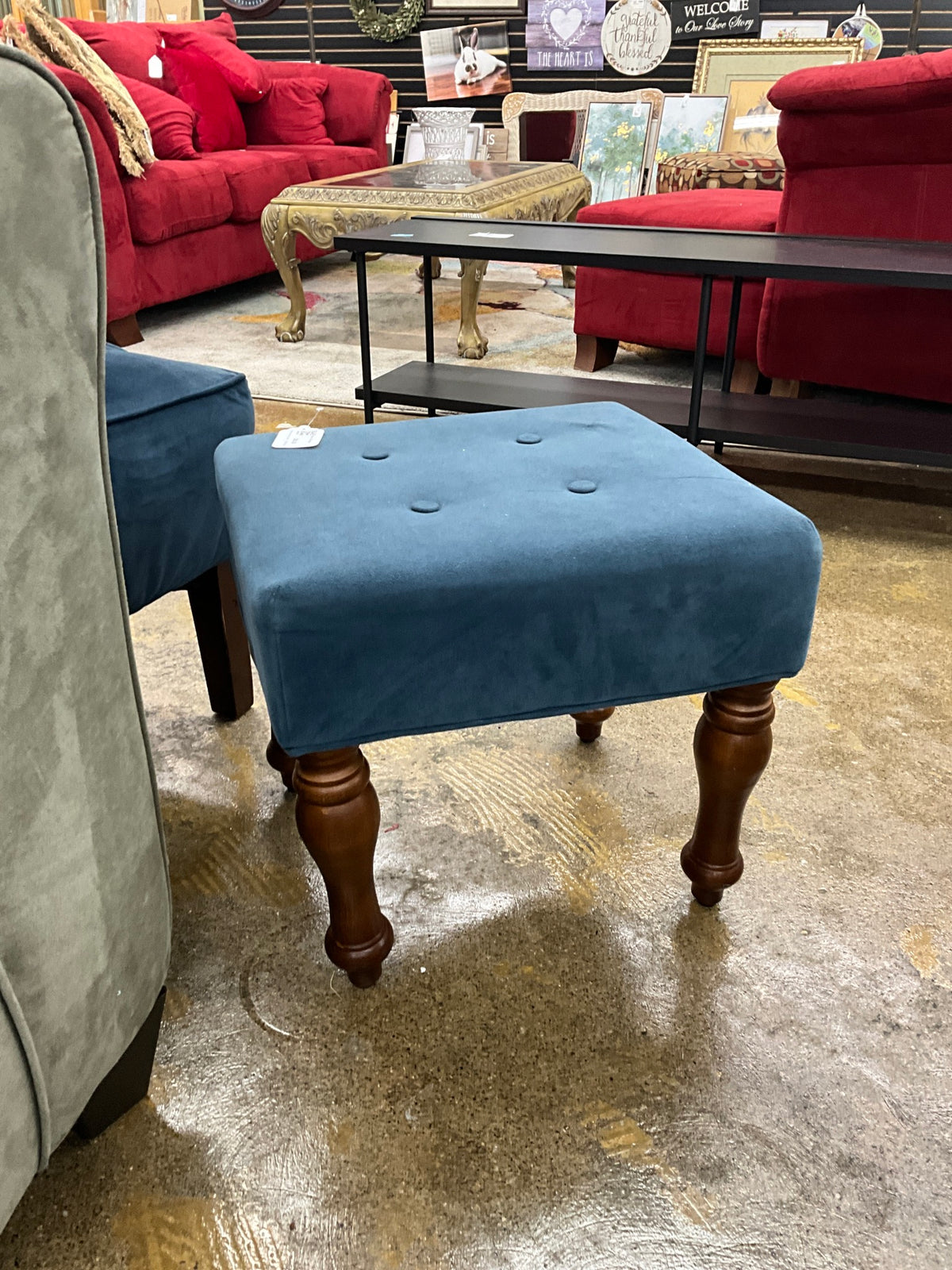 Blue Ottoman