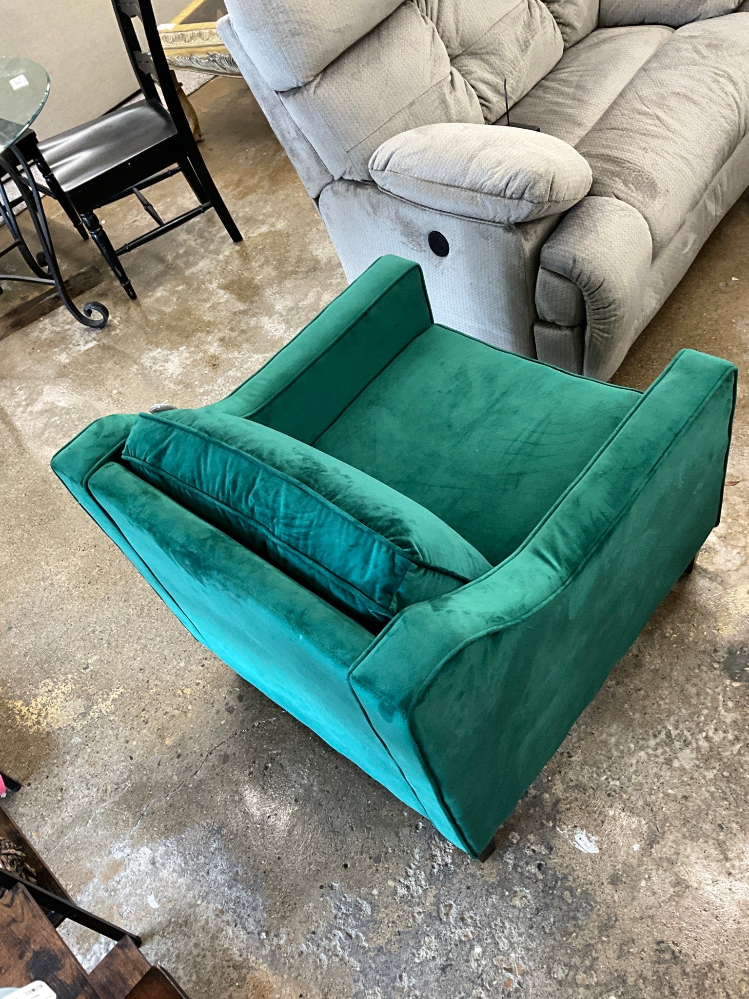 Green Velvet Chair